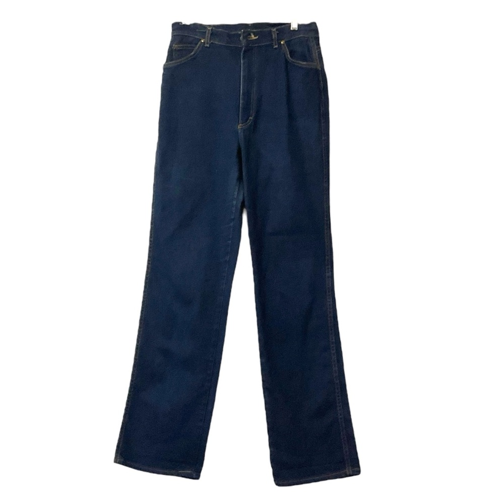 L.L. Bean Classic Fit Dark Wash Blue Denim Jean 16 Women Hi Rise Western Casual‎